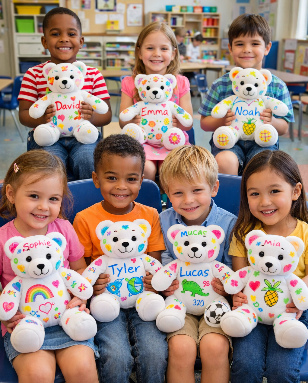 15" Doodle Bear (8 Pack)