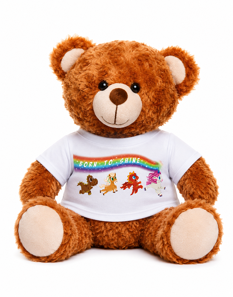 Custom Printed Teddy Bear Tee