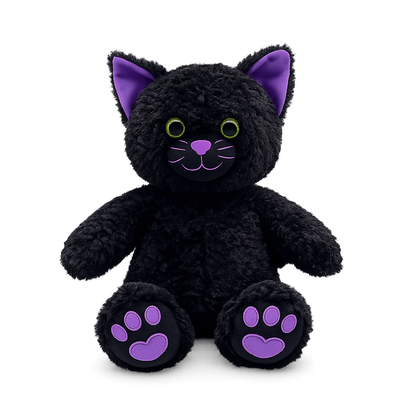 15" Boo Black Cat