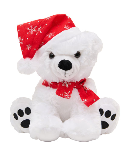 Red & Silver Snowflake Hat & Scarf Set