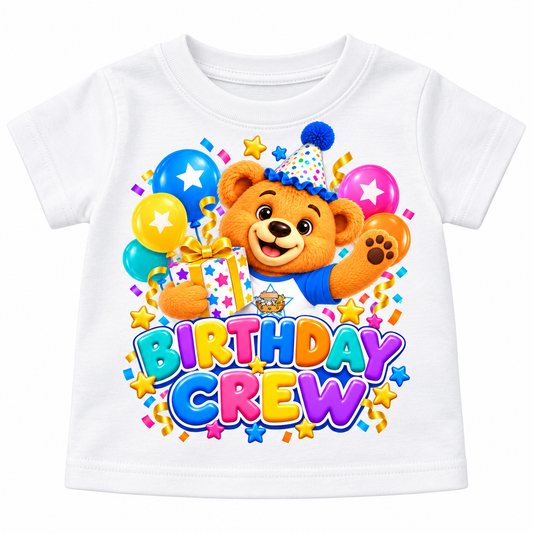 Birthday Crew Teddy Tee