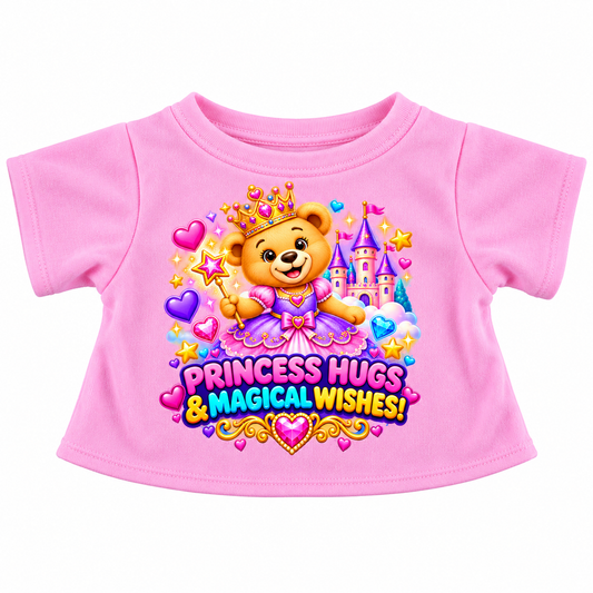 Princess Hugs Birthday Teddy Tee