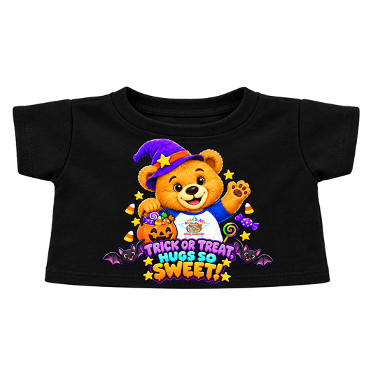 Trick or Treat Teddy Tee - Black